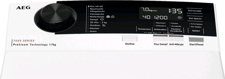 Produktbild AEG LTR7A71370 Toplader Serie 7000 Waschmaschine 913143765 (7 kg)