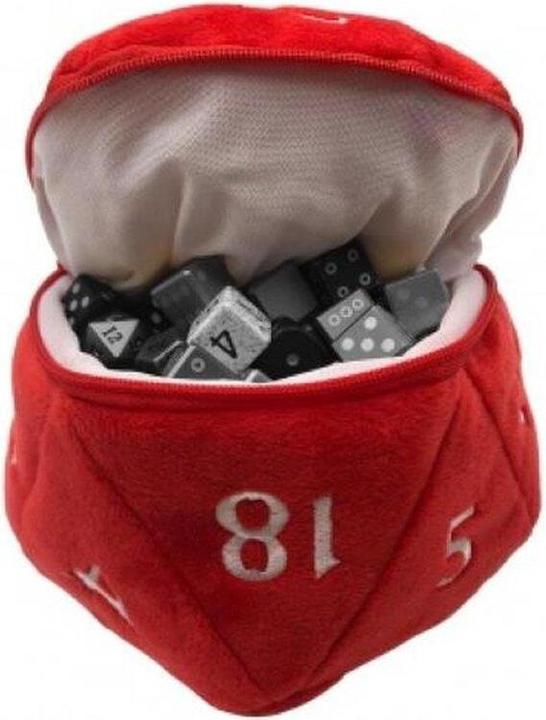 Ultra Pro UP15757 - UP15757 - D20 Plush Dice Bag - Rosso