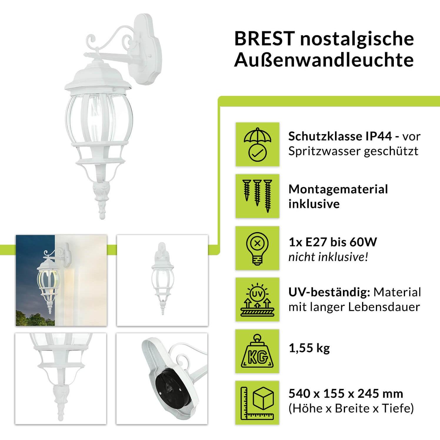 Thumbnail - Licht-Erlebnisse, Gartenbeleuchtung, Brest (E27, IP44)