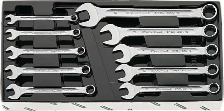Productafbeelding Stahlwille Combinatiesleutelset 10st (10 mm, 11 mm, 12 mm, 13 mm, 14 mm, 15 mm, 17 mm, 19 mm, 8 mm, 9 mm)