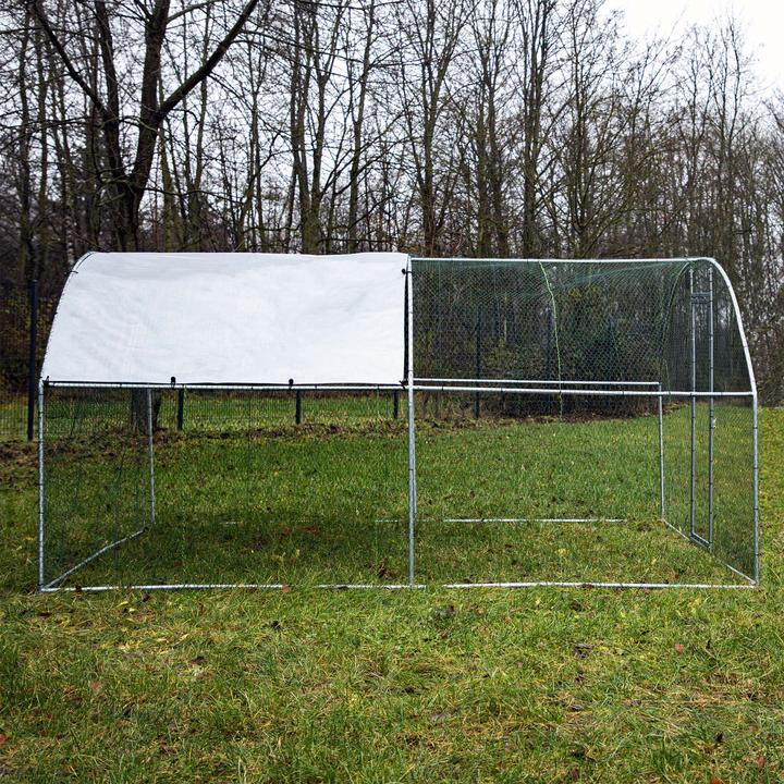 Actual product image Wiltec Fudajo XXL free-range enclosure 4x2.95x2m outdoor enclosure aviary chicken coop animal enclosure