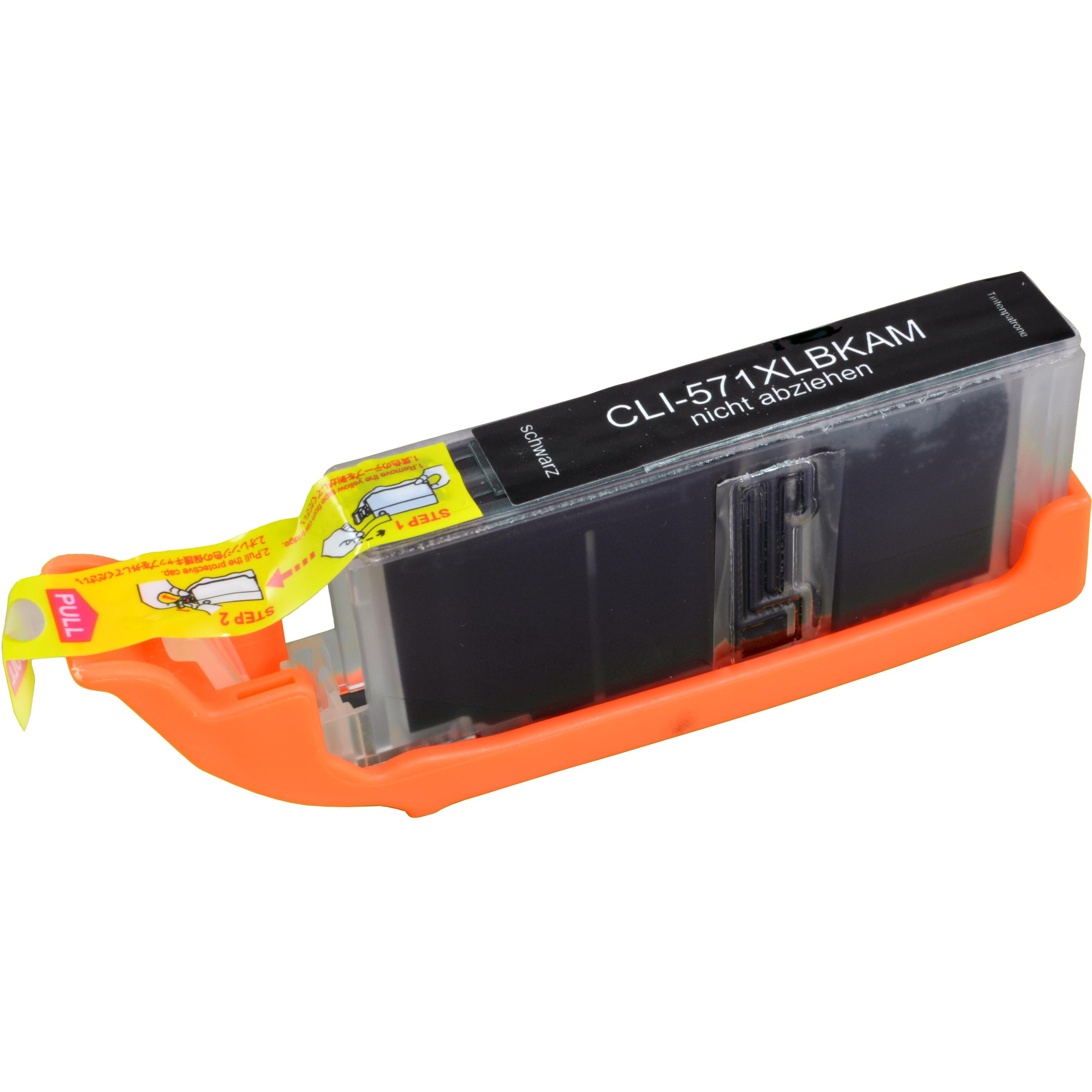 Ampertec, Druckerpatrone, Tinte ersetzt Canon CLI-571XLBK schwarz (BK)