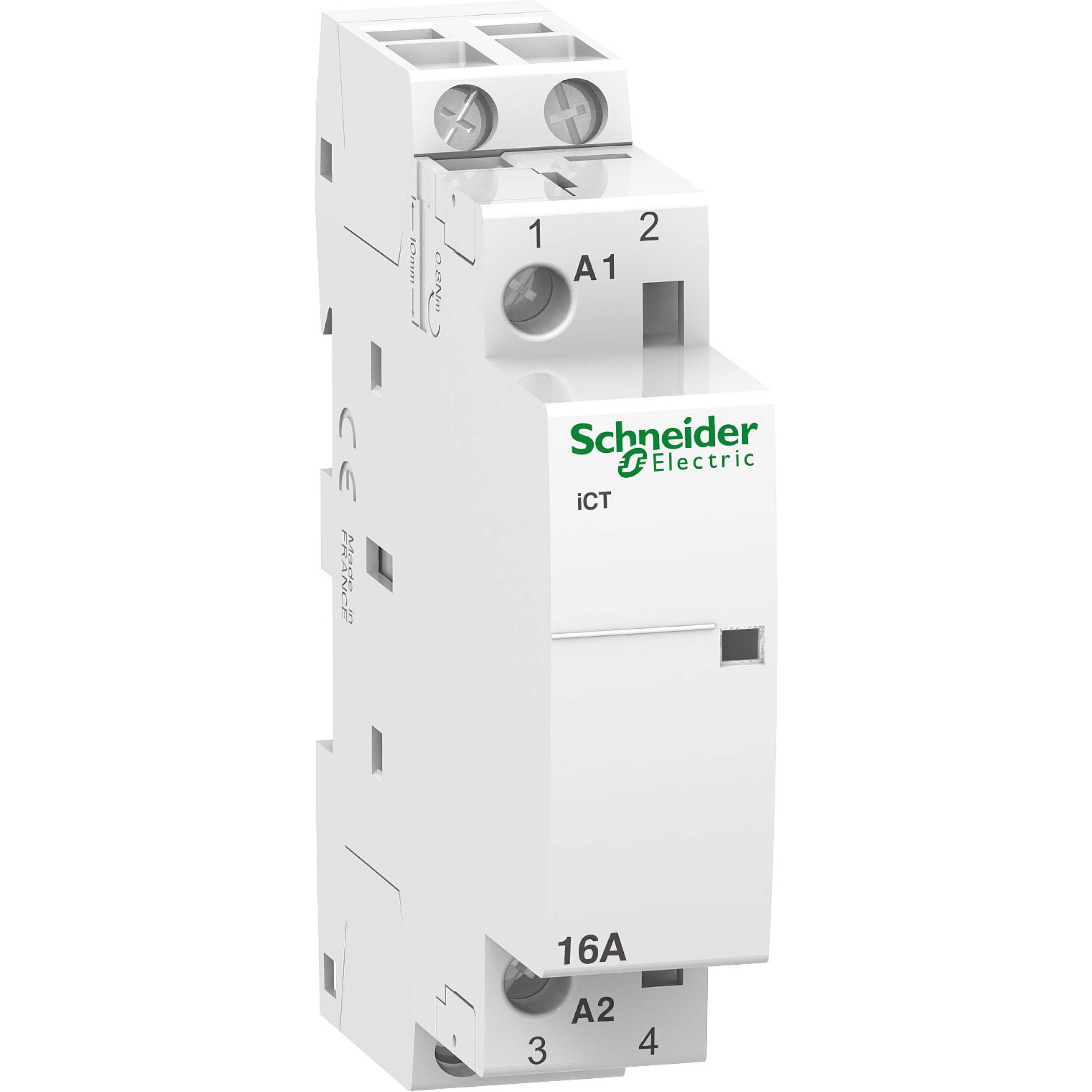 Schneider Electric Acti9 iCT Contactor 16A 2NO 12Vac 50Hz, Automatisierung