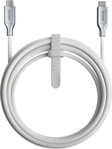 Nomad Kevlar USB-C to USB-C Cable 3 m White (3 m, USB 2.0, 240 W)