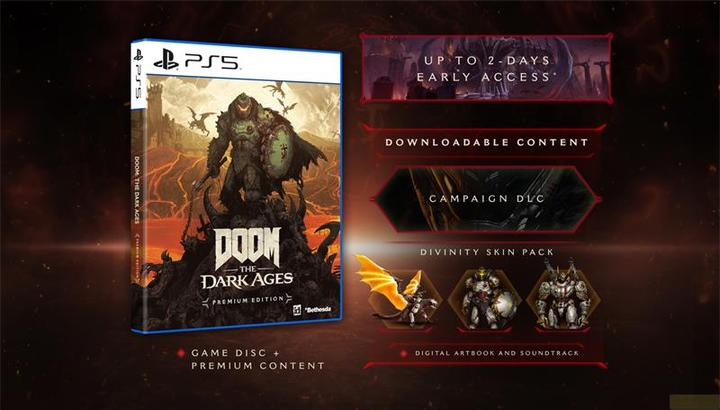 Produktbild Bethesda DOOM: The Dark Ages - Premium Edition (PS5, DE, FR, EN)