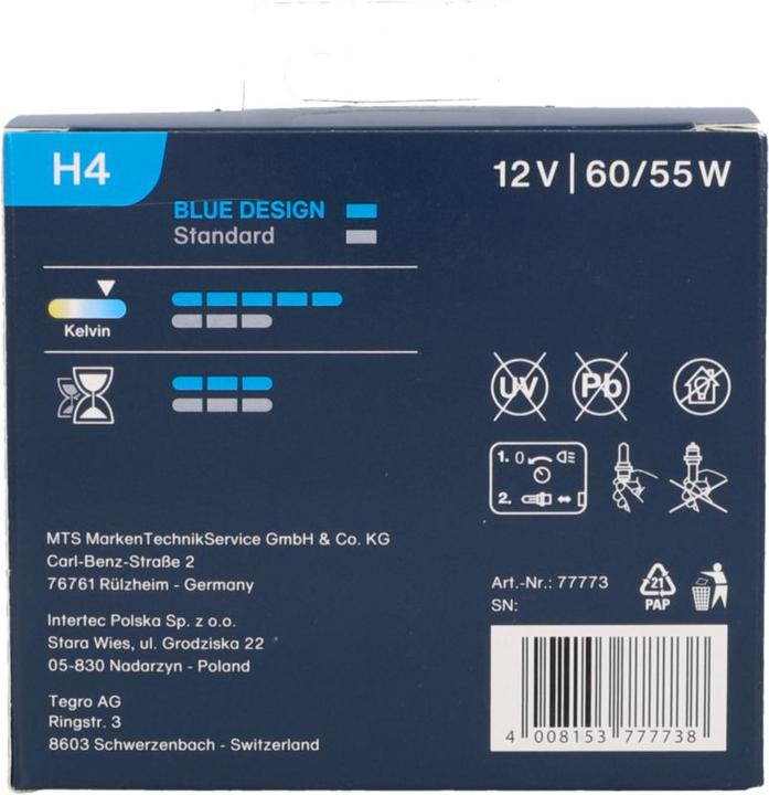 Produktbild Cartrend Xenon Blue Design (H4)