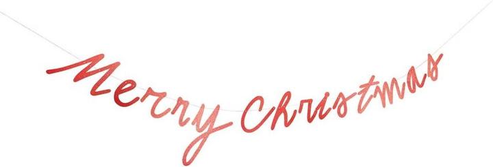 Produktbild Rico Design Girlande Merry Chr.Glitter,Rot.302026