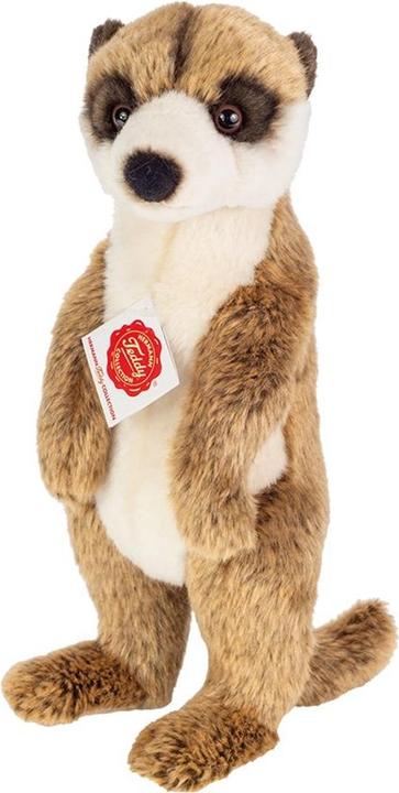 Produktbild Teddy Hermann 92655 - Erdmännchen stehend, Wildtier, Plüschtier, Stofftier, 29 cm (10 cm)