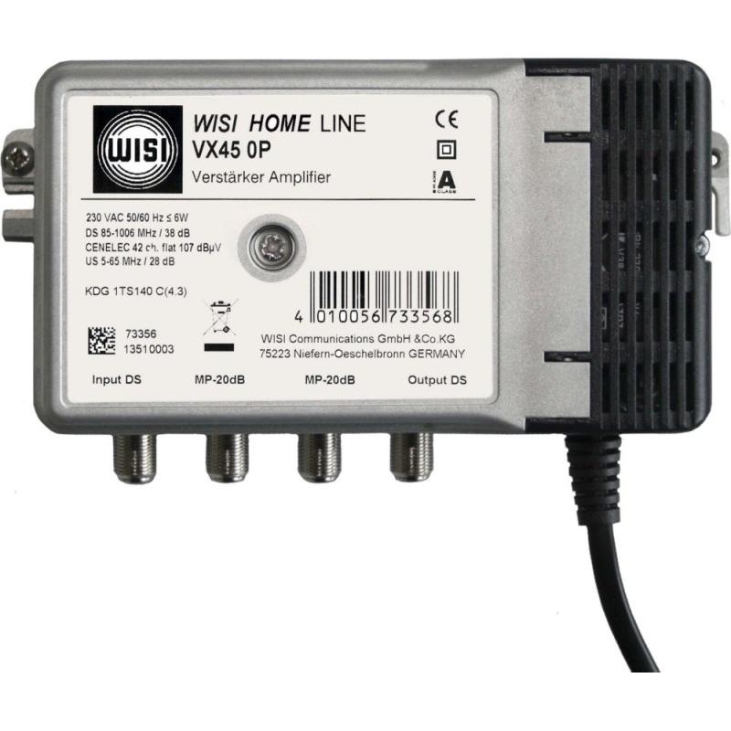 WISI Hausanschlussverstärker VX450P (Verstärker), SAT Zubehör, Schwarz