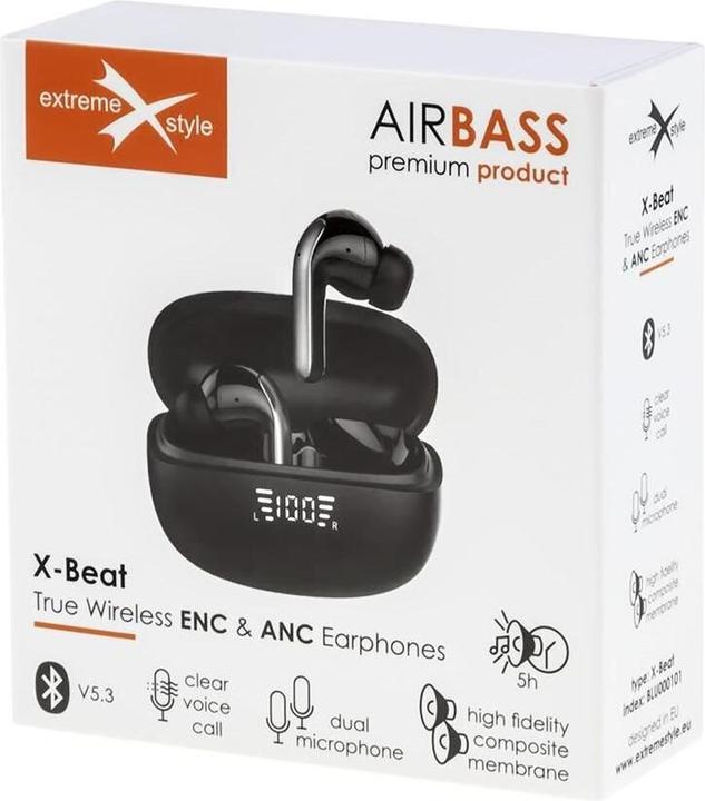 Produktbild eXtremestyle Bluetooth-Kopfhörer TWS eXtreme AirBass X-Beat (ANC, 40 h)