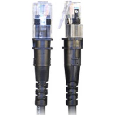 PatchSee Patchkabel ThinPatch UTP CAT 6a schwarz 2,7m (U/UTP, CAT6a, 2.70 m), Netzwerkkabel