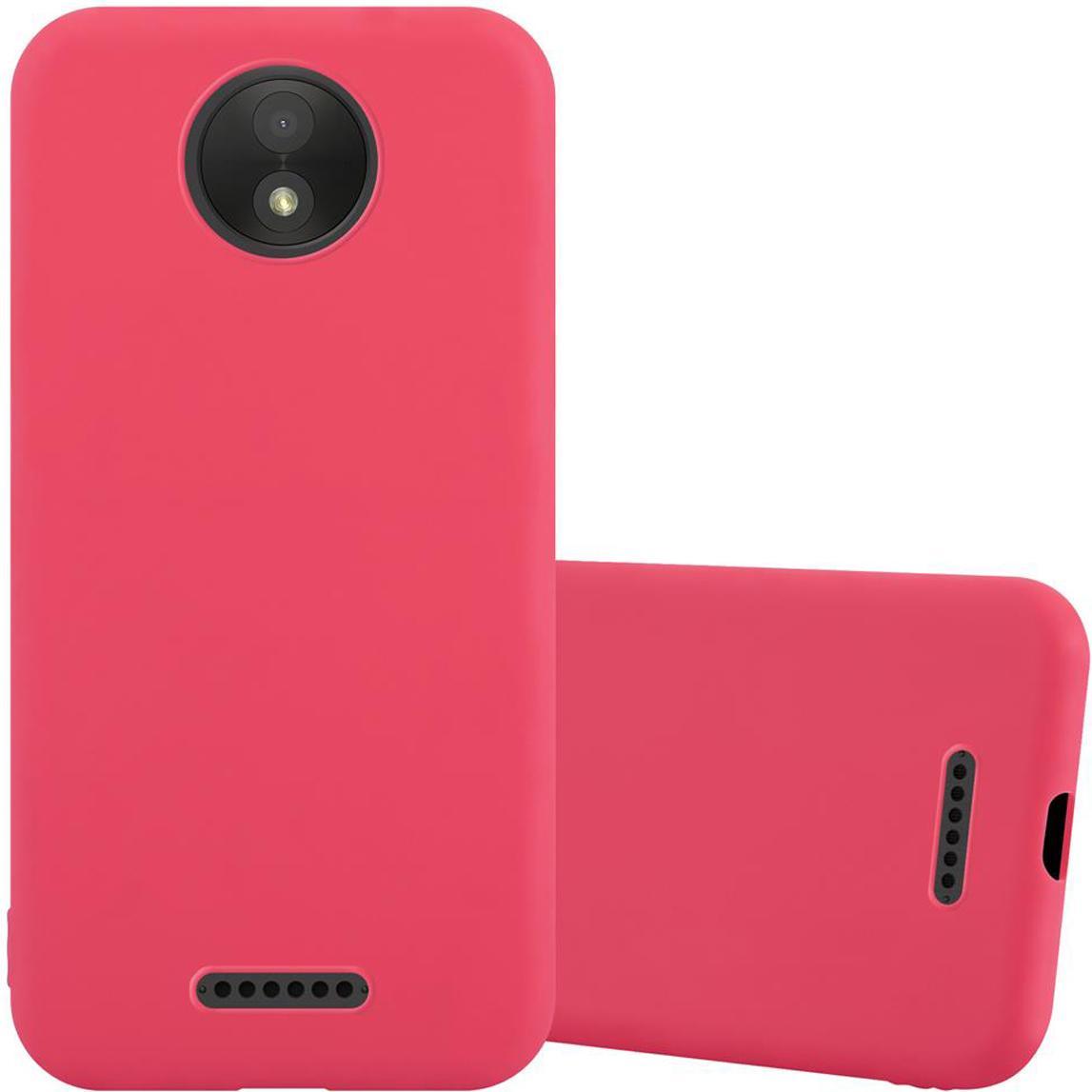 Thumbnail - Cadorabo TPU Candy Cover (Motorola Moto C Plus), Smartphone Hülle, Rot