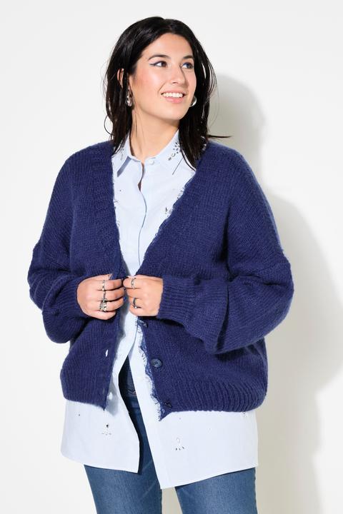 Immagine prodotto Studio Untold Cardigan dal taglio oversize con orli di pizzo e maniche lunghe (46, 48)
