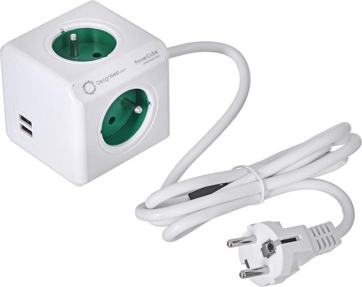 Image du produit Allocacoc 2402GN/FREUPC Intérieur 1.5m Vert (4 x, PECO 7/5, 1.50 m)