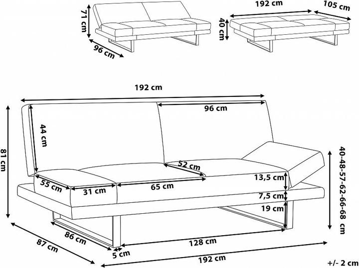 Produktbild Beliani York (2-Sitzer)