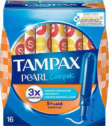 Image du produit Tampax Pearl Compak Super Plus (16 x, Large plus)