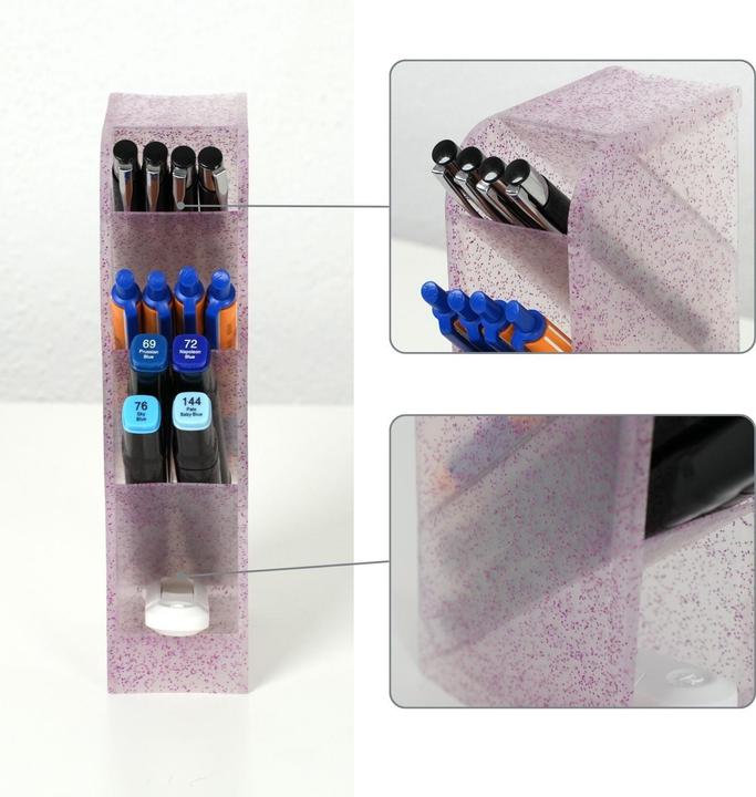 Produktbild Hermex Stiftaufbewahrung Schreibtisch-Organizer Pen Desk-Organizer Stiftebox Bürotisch-Stifthalter