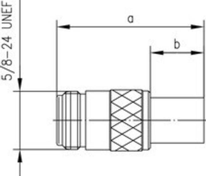 Actual product image Telegärtner N cable socket crimp G05 crimp/crimp, B2905, G05 (RG-223/U)
