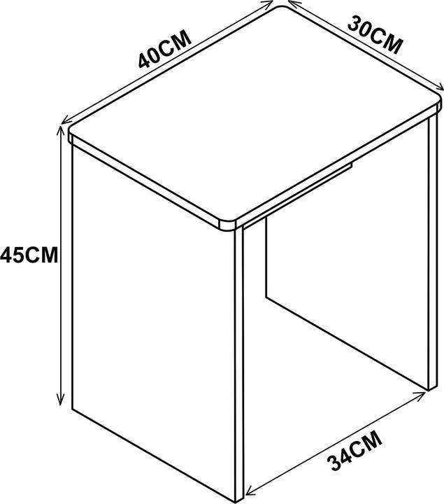 Produktbild VCM 2er Set Holz Sitzhocker Würfel Fussablage Beistelltisch Esal (45 x 40 x 30 cm)