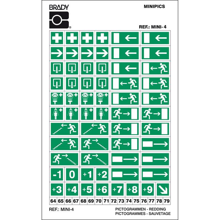 Immagine prodotto Brady Mini-Pittogrammi - Mini 4: