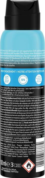 Actual product image Fa Deo Spray Men Kick-Off 150 ml (Spray, 150 ml)