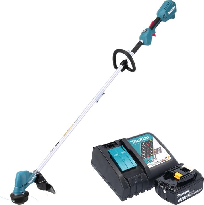 Produktbild Makita DUR 192 LRG1 Akku Rasentrimmer 18 V 300 mm Brushless + 1x Akku 6,0 Ah + Ladegerät (Trimmfaden)