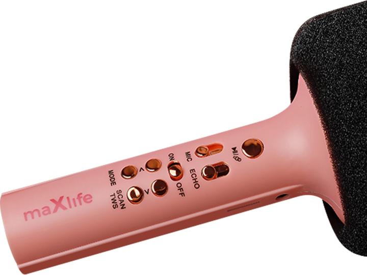 Produktbild Maxlife Bluetooth-Mikrofon mit Lautsprecher MXBM-600 rosa