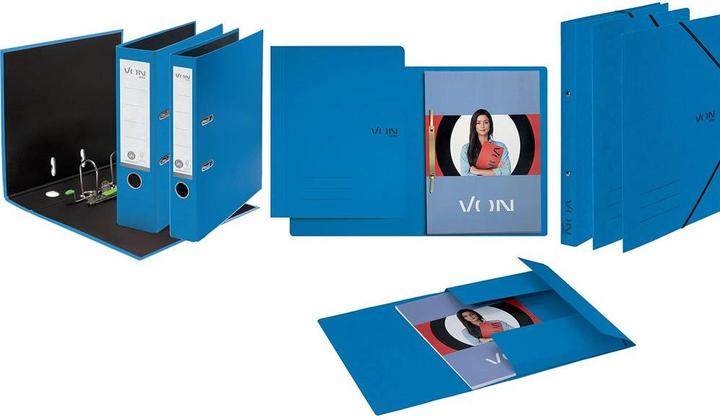 Image du produit von Chemise à élastique A4, bleu, 5 pièces (A4, 5x)