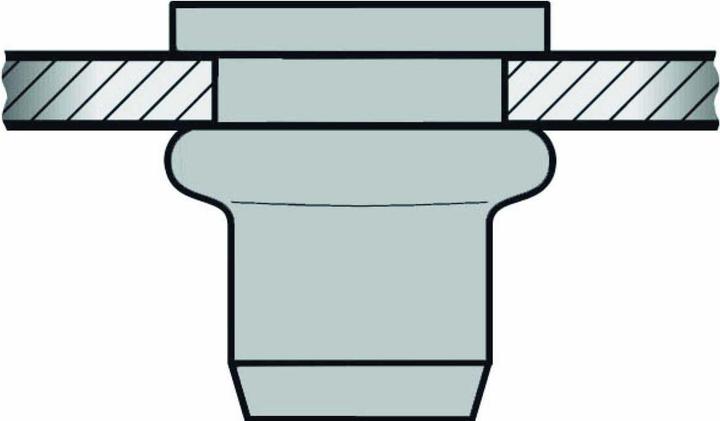 Produktbild Gesipa BlindnietmutternM8 11x17,0 Alu