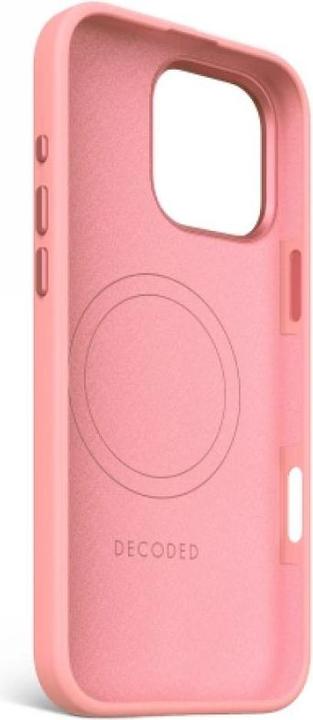 Actual product image Decoded AntiMicrobial Silicone Stacks Backcover with MagSafe for iPhone 16 Pro Max - Pink (Apple iPhone 16 Pro Max)