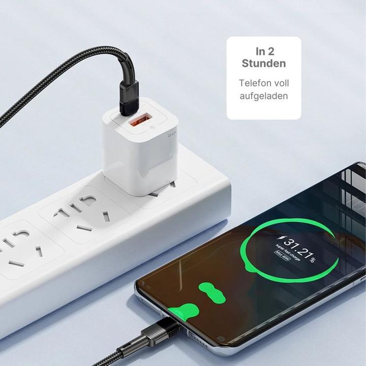 Produktbild Hermex Kabel USB-C zu USB-C 2m 60W Datenkabel Schnellladekabel (2 m, USB 2.0)