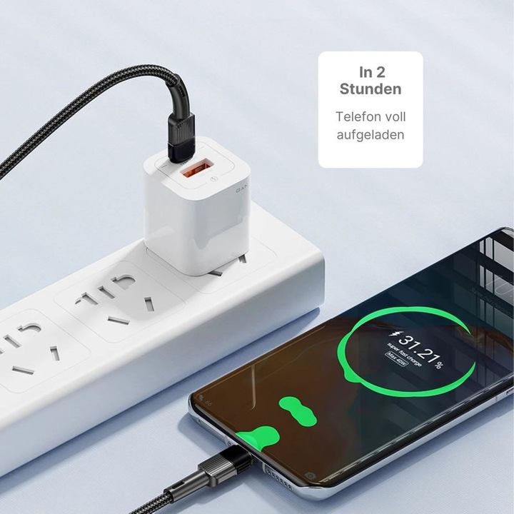 Actual product image Hermex Cable USB-C to USB-C 2m 60W data cable fast charging cable (2 m, USB 2.0)