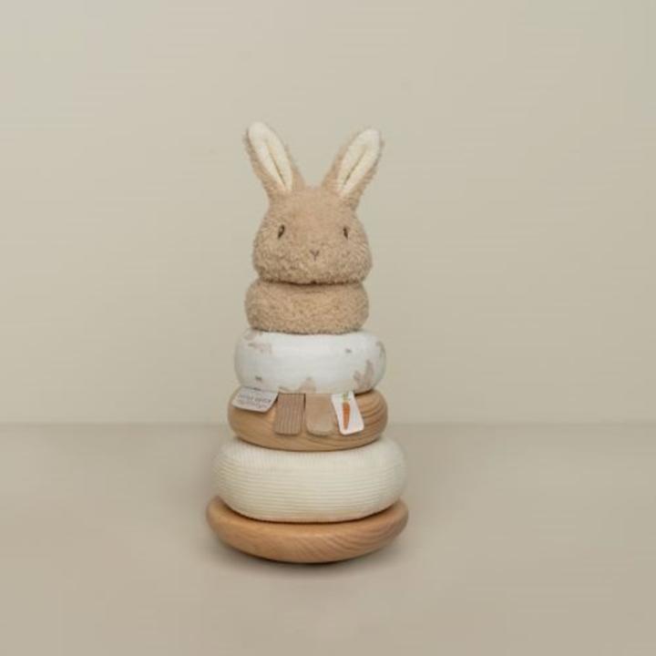 Image du produit Little Dutch Tour d'empilage avec anneaux FSC Bunny