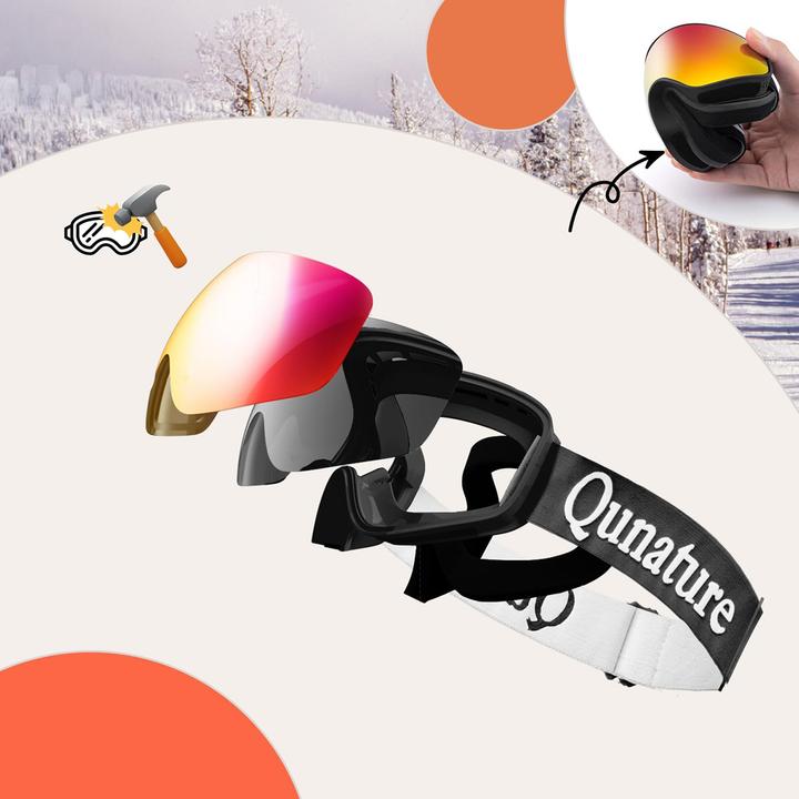 Produktbild Qunature Black Kinder-Skibrille (Grösse M/L) - Schwarz