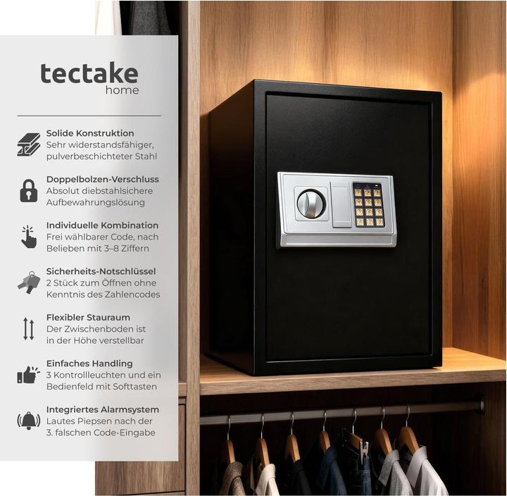 Produktbild tectake Safe Tresor (49.90 l)