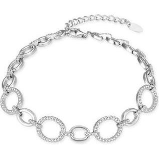 Agato, Armschmuck, Modern silver bracelet with zircons AGB780/21