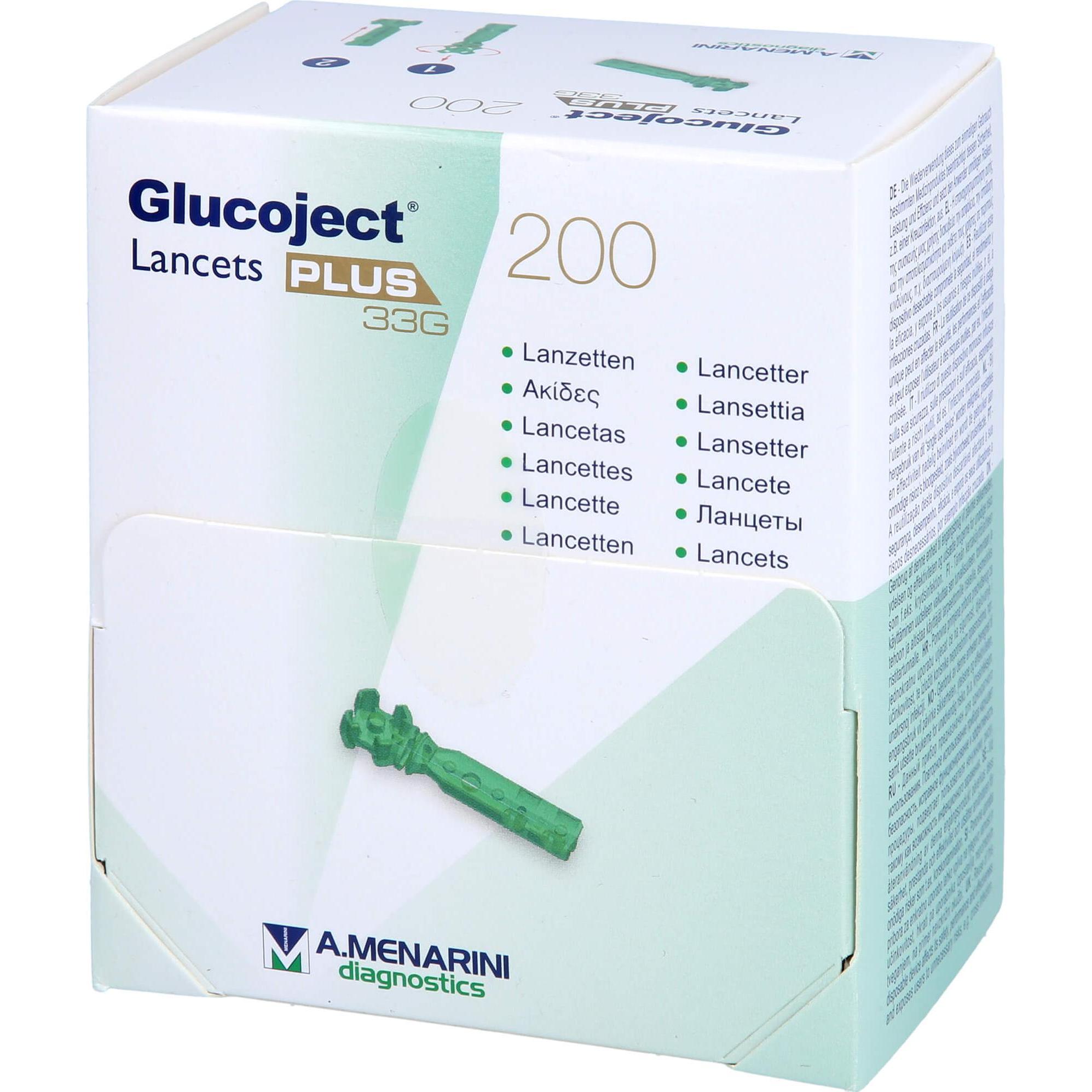 Thumbnail - Berlin-Chemie, Bluttest, Glucoject Lancets PLUS 33G, 200 St LAN (Lanzette)