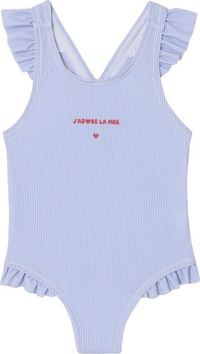 Image du produit Vertbaudet Gestreifter Mädchen Baby Badeanzug (80)