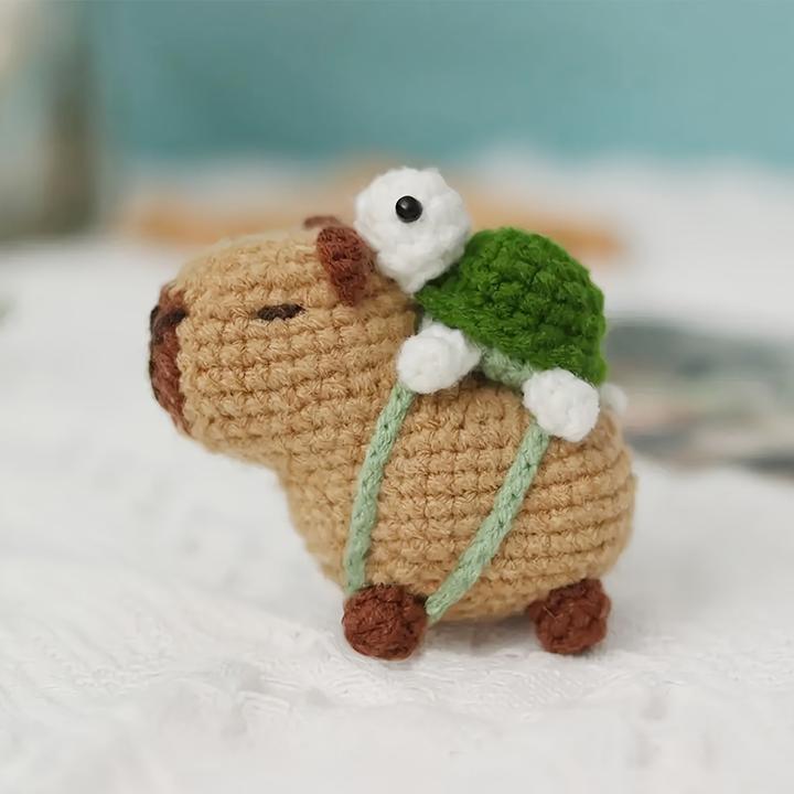 Image du produit Activity Board Kit de crochet Capybara pour débutants - Kit de bricolage complet avec outils et accessoires, mignon