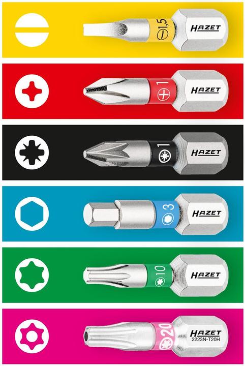 Actual product image HAZET Socket set 953HP ∙ Square, hollow 6.3 mm (1/4 inch), Square, hollow 12.5 mm (1/2 inch) ∙ Outs… (27 mm)