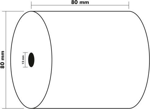 Actual product image Exacompta Thermorolle für Kreditkartenabrechnungsgeräte, Registrier- und Computerkassen