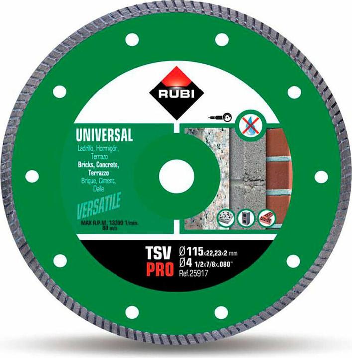 Rubi Diamond Blade Tsv 115 Pro Turbo Dry