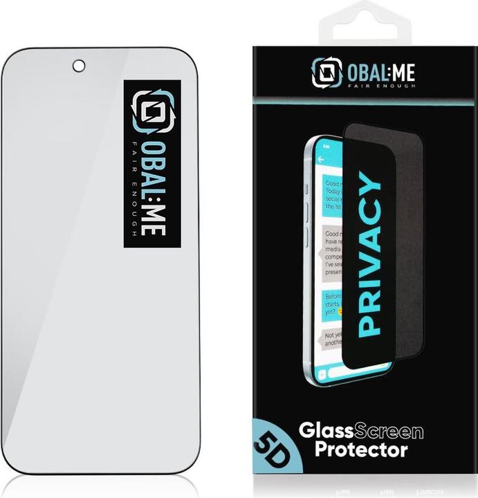 Productafbeelding Obal:Me Privacy 5D Panzerglas für Apple iPhone 17 Air Schwarz (Apple iPhone 17)
