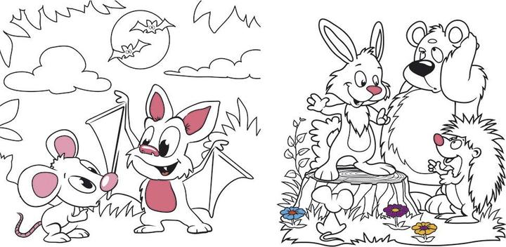 Actual product image Animal colouring book Funny motifs to colour in