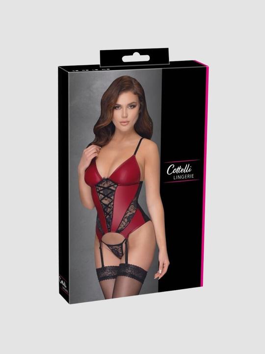 Image du produit Cottelli Collection Strapshemd rot/schwarz M (M)