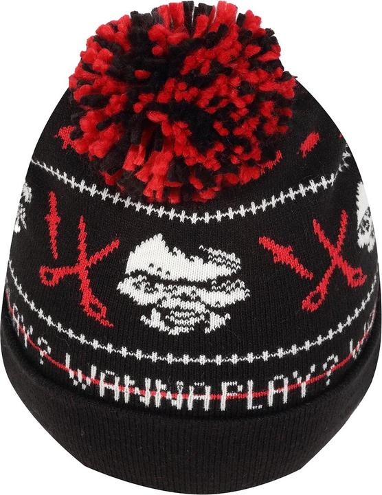 Actual product image Chucky Pom Pom Acrylic Beanie
