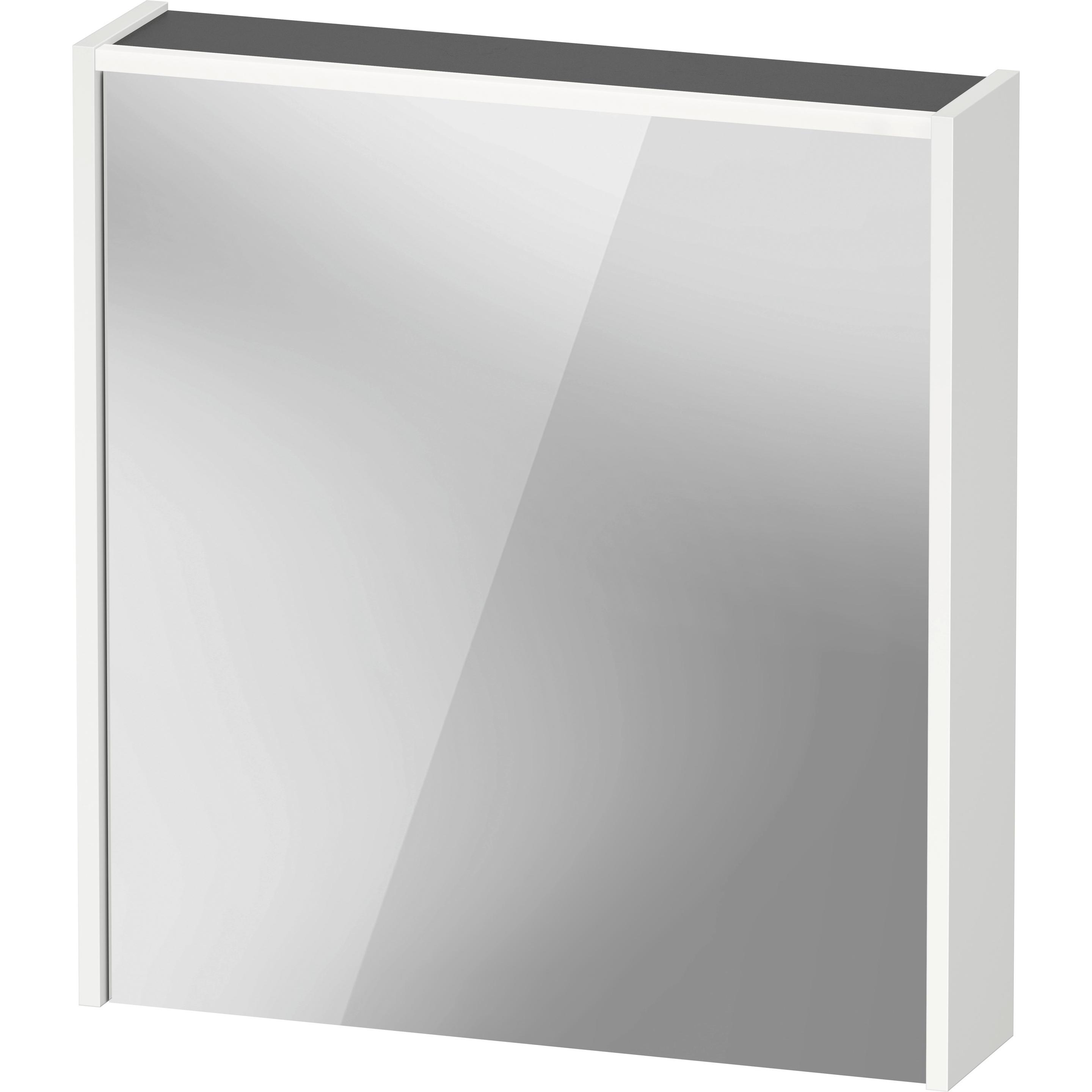 Duravit, Spiegelschrank, D-Code Spiegelschrank, Steckdose Typ F (EU, DE), 1 Tür mit Anschlag rechts, LED-Lichtfeld o