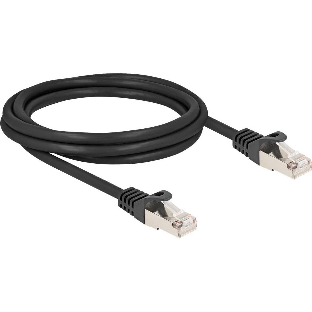 Delock Cavo da spina RJ50 a spina RJ50 S/FTP 2 m nero (S/FTP, 2 m), Cavo di rete