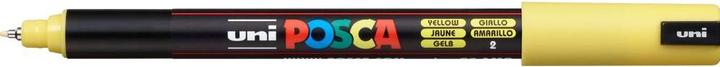 Actual product image Posca Extra Fine Marker PC-1MR Fineliner (Yellow, Black, 0.70 mm, 1 x)