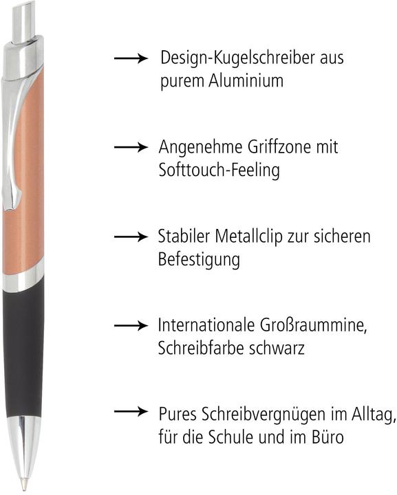 Produktbild Magni Kugelschreiber Sporty Rosegold (Roségold, 1x)